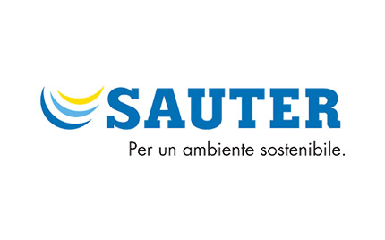 Logo Sauter Italia, leader nei settori dell'automazione di edifici e ambienti, nella gestione energetica e nel facility management
